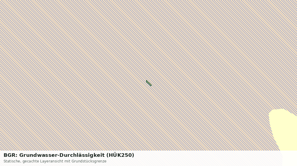 Statische Kartenansicht: BGR: Grundwasser-Durchlässigkeit (HÜK250)