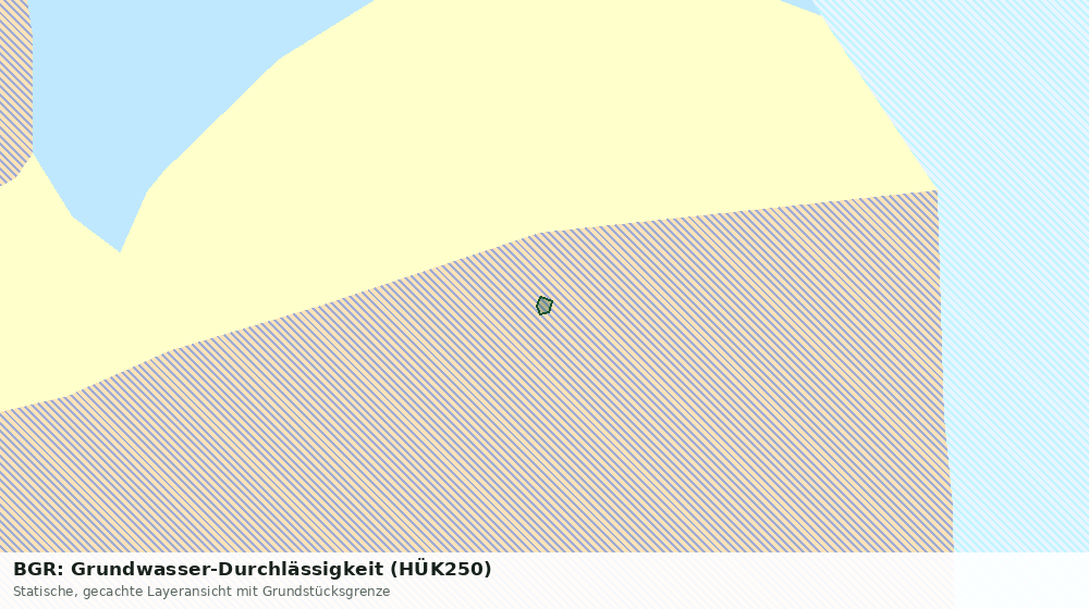 Statische Kartenansicht: BGR: Grundwasser-Durchlässigkeit (HÜK250)