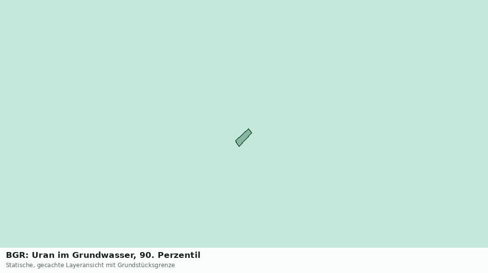 Statische Kartenansicht: BGR: Uran im Grundwasser, 90. Perzentil