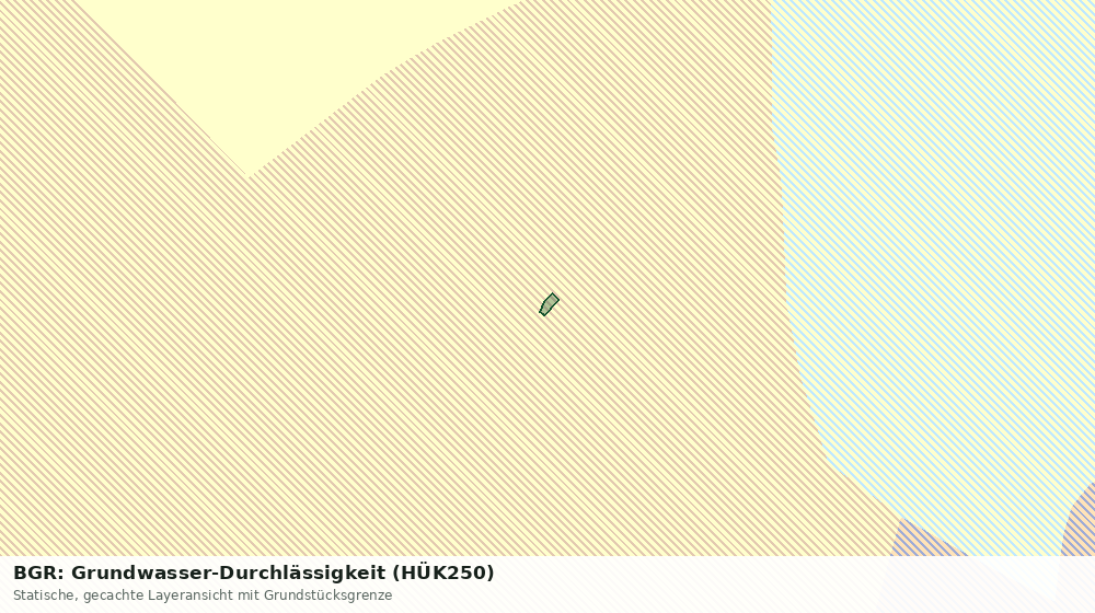 Statische Kartenansicht: BGR: Grundwasser-Durchlässigkeit (HÜK250)