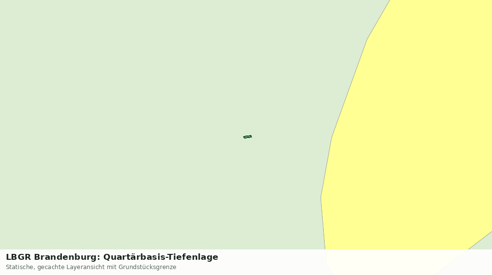 Statische Kartenansicht: LBGR Brandenburg: Quartärbasis-Tiefenlage