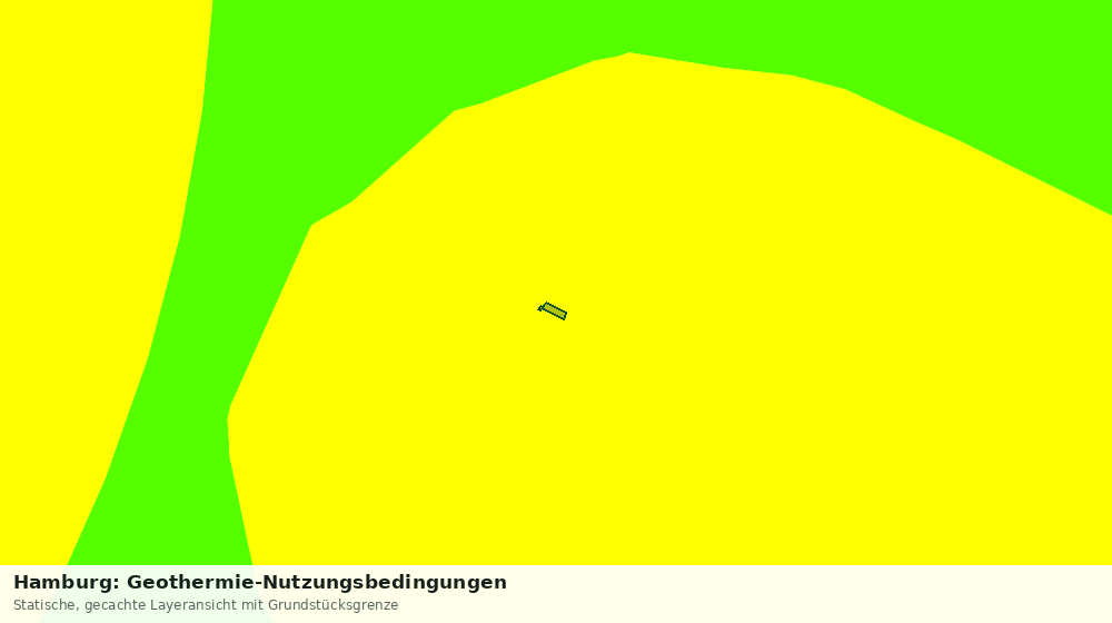 Statische Kartenansicht: Hamburg: Geothermie-Nutzungsbedingungen