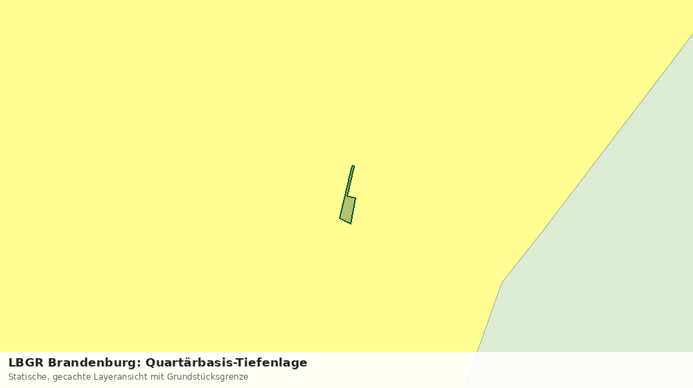 Statische Kartenansicht: LBGR Brandenburg: Quartärbasis-Tiefenlage