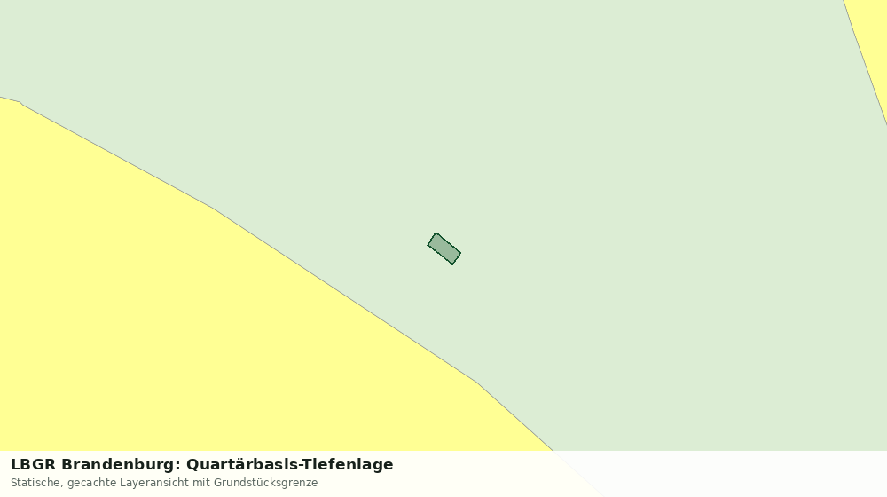 Statische Kartenansicht: LBGR Brandenburg: Quartärbasis-Tiefenlage