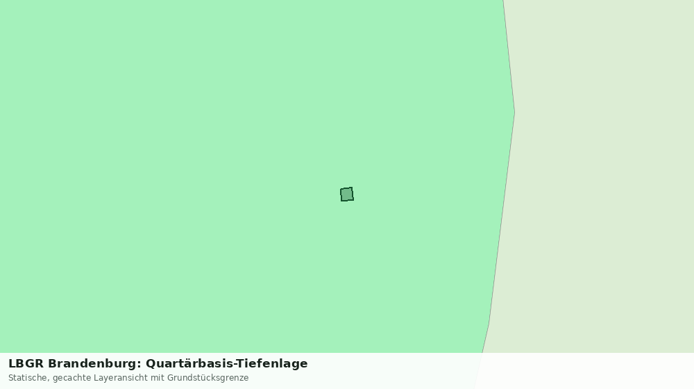 Statische Kartenansicht: LBGR Brandenburg: Quartärbasis-Tiefenlage