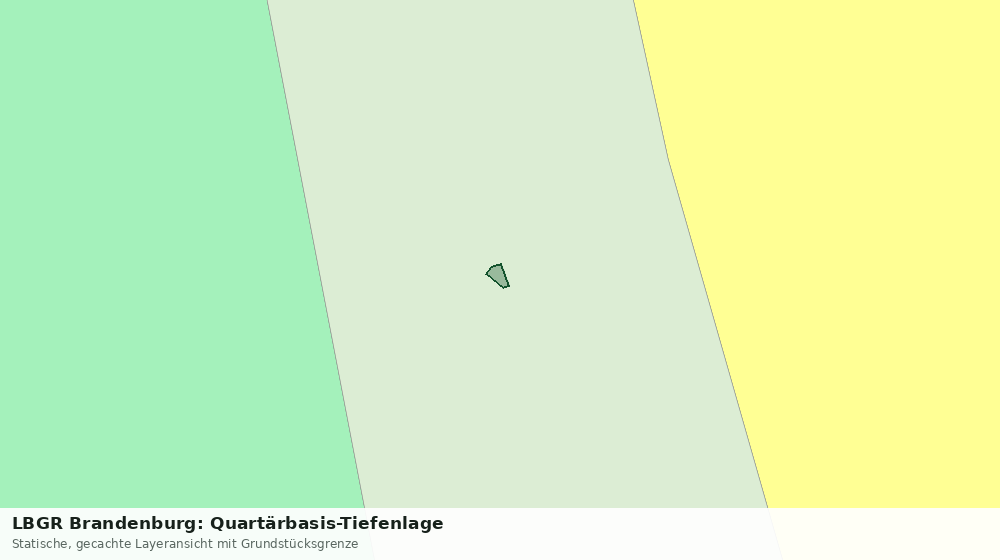 Statische Kartenansicht: LBGR Brandenburg: Quartärbasis-Tiefenlage