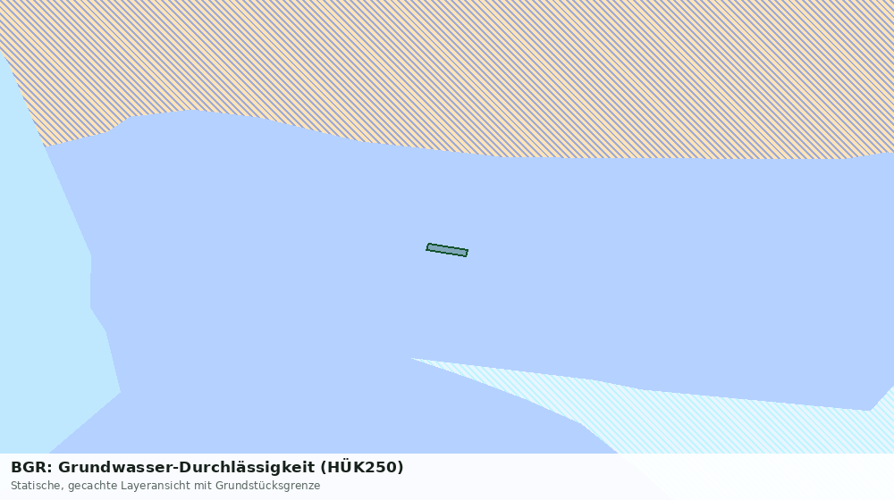 Statische Kartenansicht: BGR: Grundwasser-Durchlässigkeit (HÜK250)
