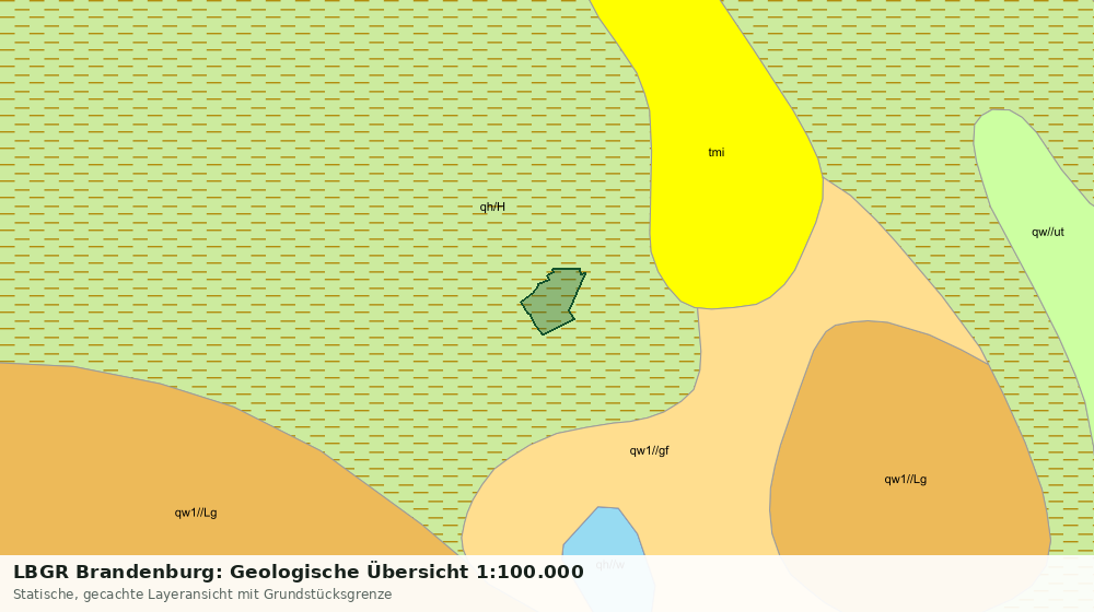 Statische Kartenansicht: LBGR Brandenburg: Geologische Übersicht 1:100.000