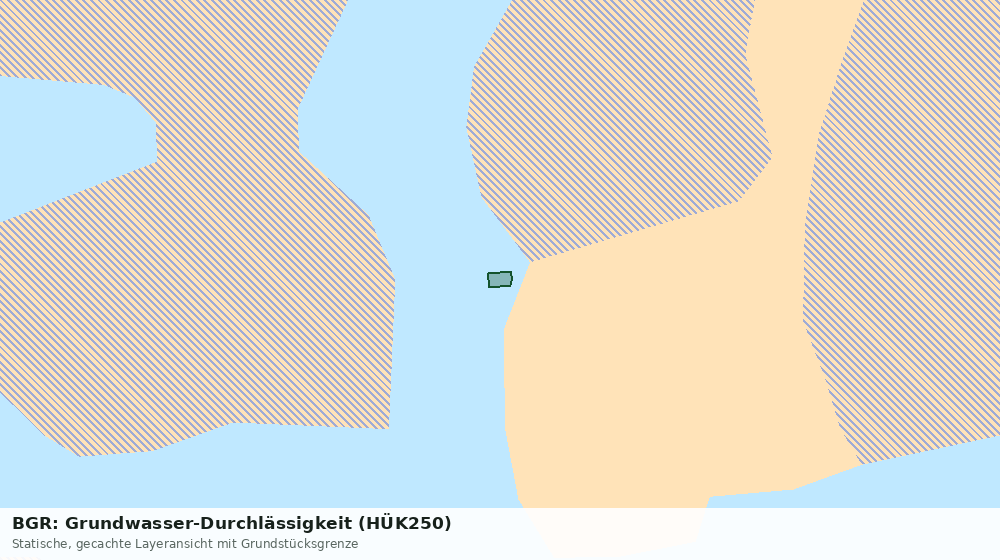 Statische Kartenansicht: BGR: Grundwasser-Durchlässigkeit (HÜK250)