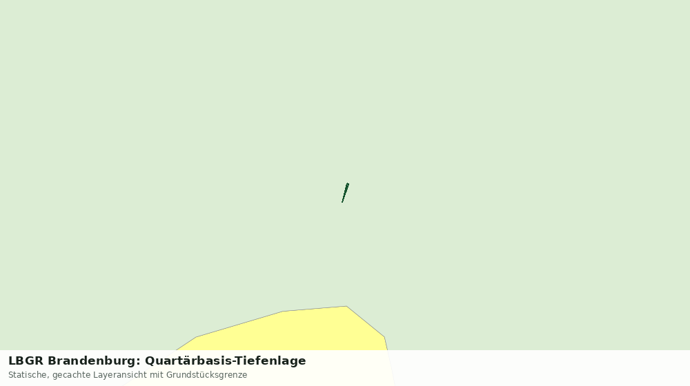 Statische Kartenansicht: LBGR Brandenburg: Quartärbasis-Tiefenlage