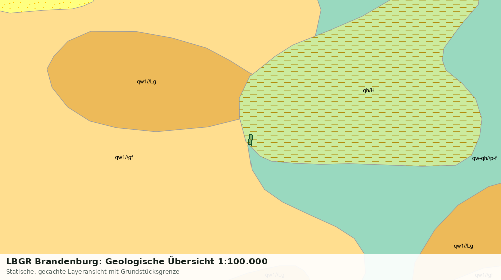 Statische Kartenansicht: LBGR Brandenburg: Geologische Übersicht 1:100.000