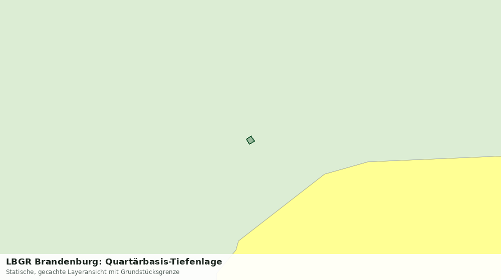 Statische Kartenansicht: LBGR Brandenburg: Quartärbasis-Tiefenlage