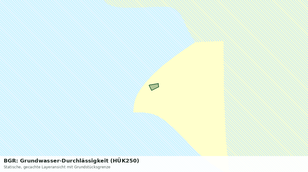 Statische Kartenansicht: BGR: Grundwasser-Durchlässigkeit (HÜK250)