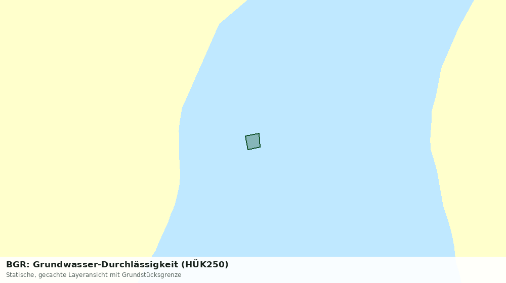 Statische Kartenansicht: BGR: Grundwasser-Durchlässigkeit (HÜK250)
