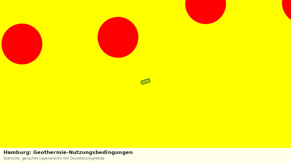 Statische Kartenansicht: Hamburg: Geothermie-Nutzungsbedingungen