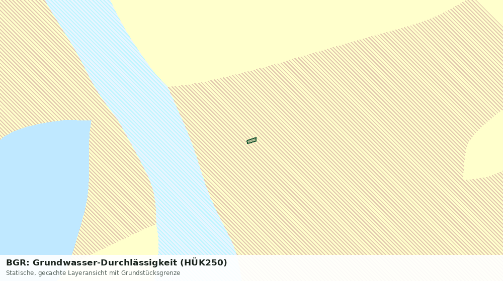 Statische Kartenansicht: BGR: Grundwasser-Durchlässigkeit (HÜK250)