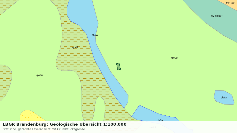 Statische Kartenansicht: LBGR Brandenburg: Geologische Übersicht 1:100.000