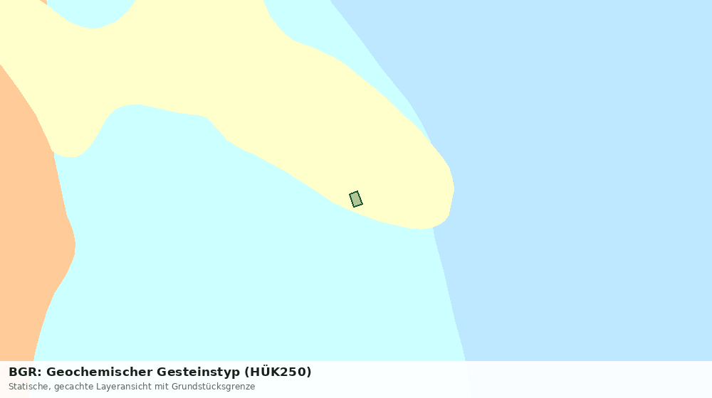 Statische Kartenansicht: BGR: Geochemischer Gesteinstyp (HÜK250)