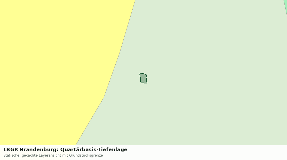 Statische Kartenansicht: LBGR Brandenburg: Quartärbasis-Tiefenlage