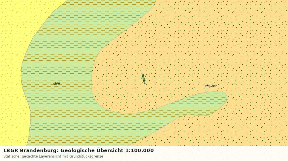 Statische Kartenansicht: LBGR Brandenburg: Geologische Übersicht 1:100.000