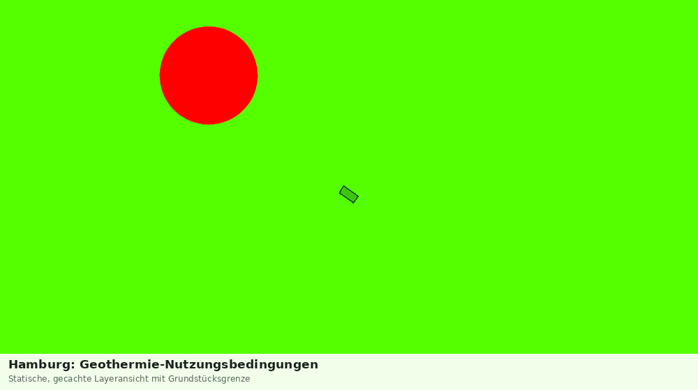 Statische Kartenansicht: Hamburg: Geothermie-Nutzungsbedingungen