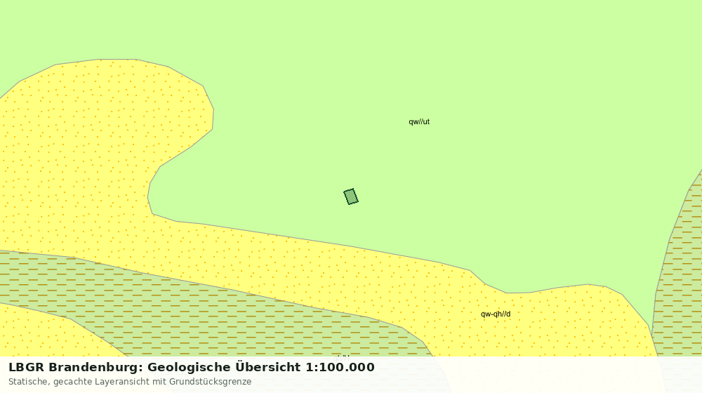 Statische Kartenansicht: LBGR Brandenburg: Geologische Übersicht 1:100.000