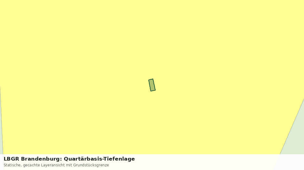 Statische Kartenansicht: LBGR Brandenburg: Quartärbasis-Tiefenlage