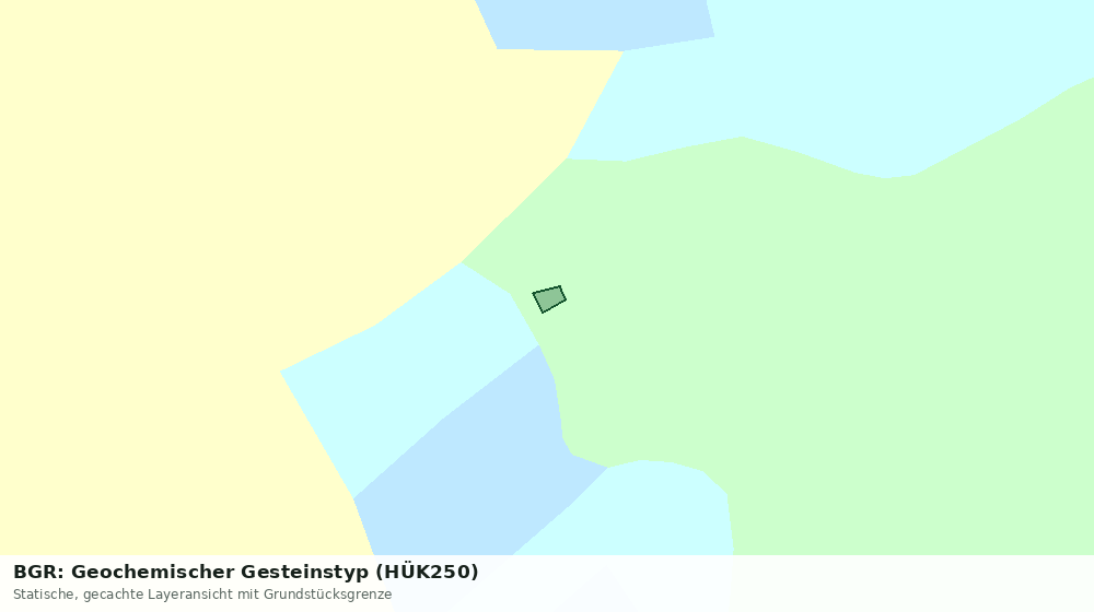 Statische Kartenansicht: BGR: Geochemischer Gesteinstyp (HÜK250)