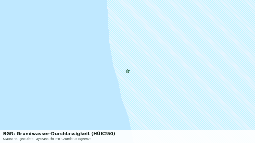 Statische Kartenansicht: BGR: Grundwasser-Durchlässigkeit (HÜK250)