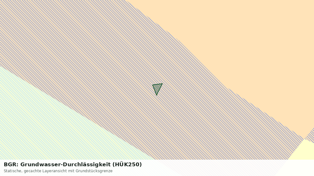 Statische Kartenansicht: BGR: Grundwasser-Durchlässigkeit (HÜK250)
