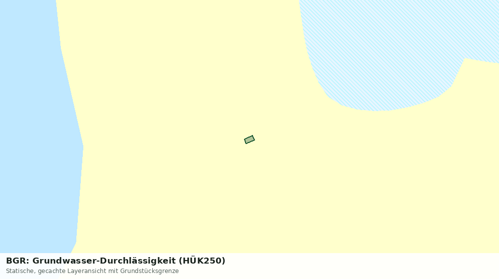 Statische Kartenansicht: BGR: Grundwasser-Durchlässigkeit (HÜK250)