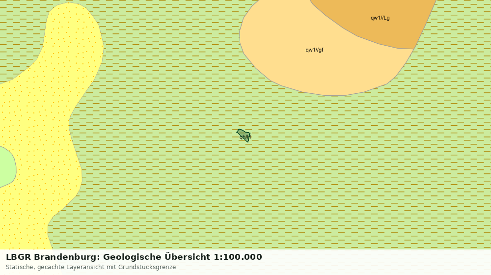 Statische Kartenansicht: LBGR Brandenburg: Geologische Übersicht 1:100.000