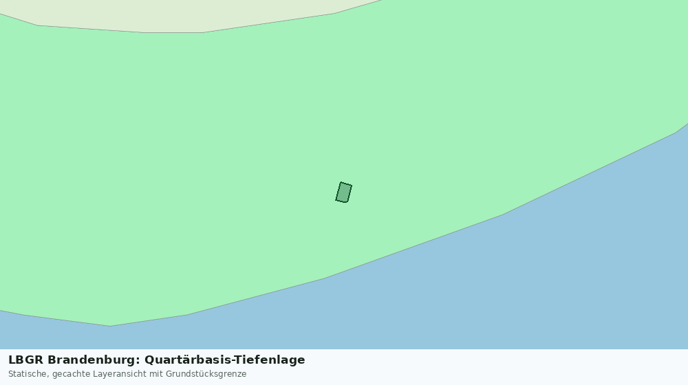 Statische Kartenansicht: LBGR Brandenburg: Quartärbasis-Tiefenlage