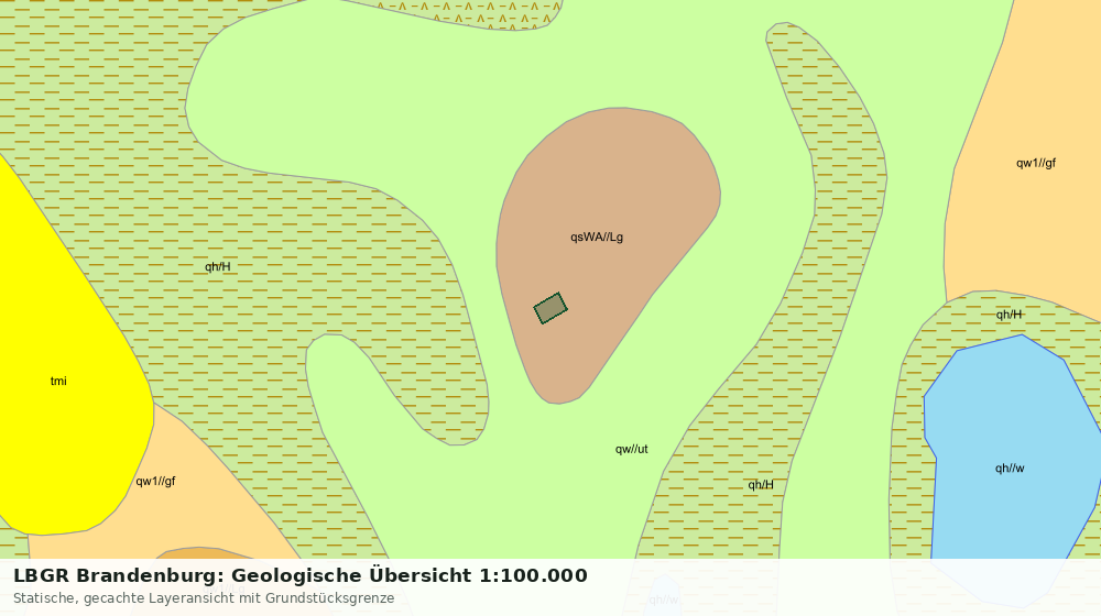 Statische Kartenansicht: LBGR Brandenburg: Geologische Übersicht 1:100.000