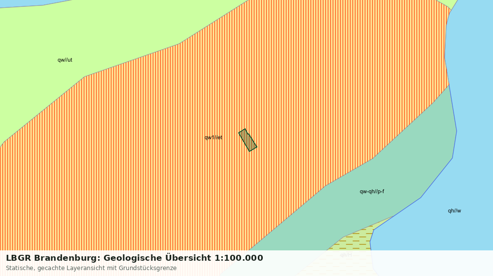 Statische Kartenansicht: LBGR Brandenburg: Geologische Übersicht 1:100.000