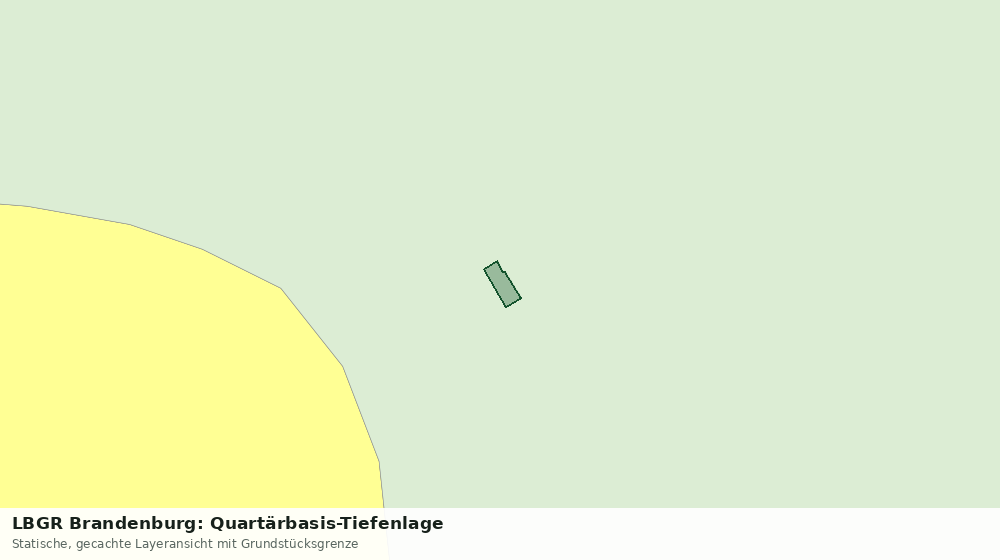 Statische Kartenansicht: LBGR Brandenburg: Quartärbasis-Tiefenlage