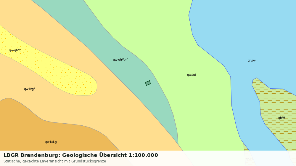 Statische Kartenansicht: LBGR Brandenburg: Geologische Übersicht 1:100.000