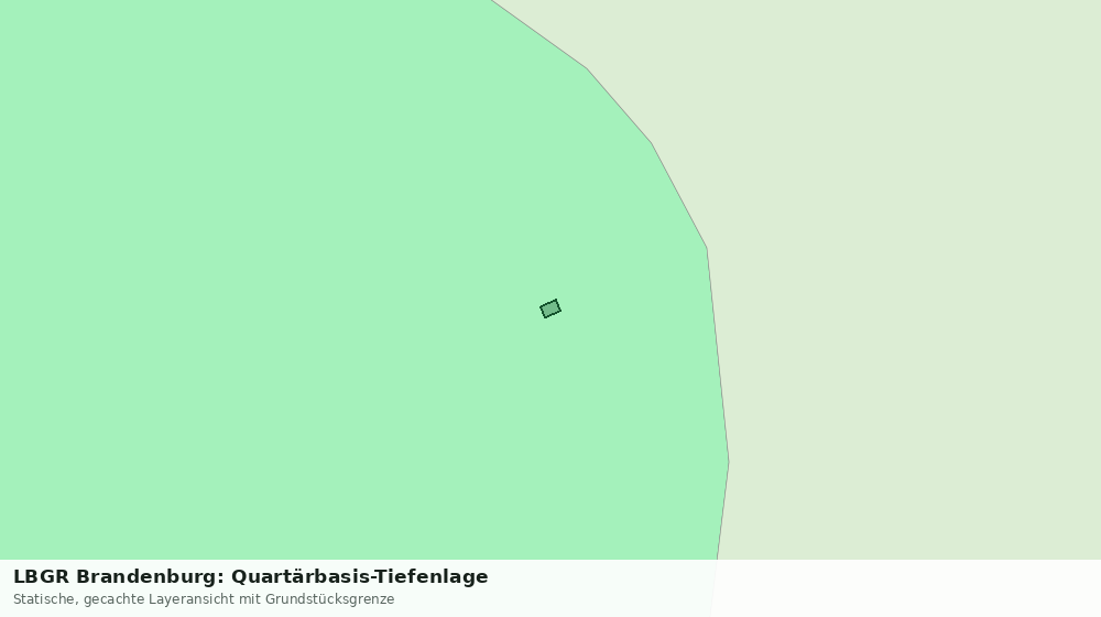 Statische Kartenansicht: LBGR Brandenburg: Quartärbasis-Tiefenlage