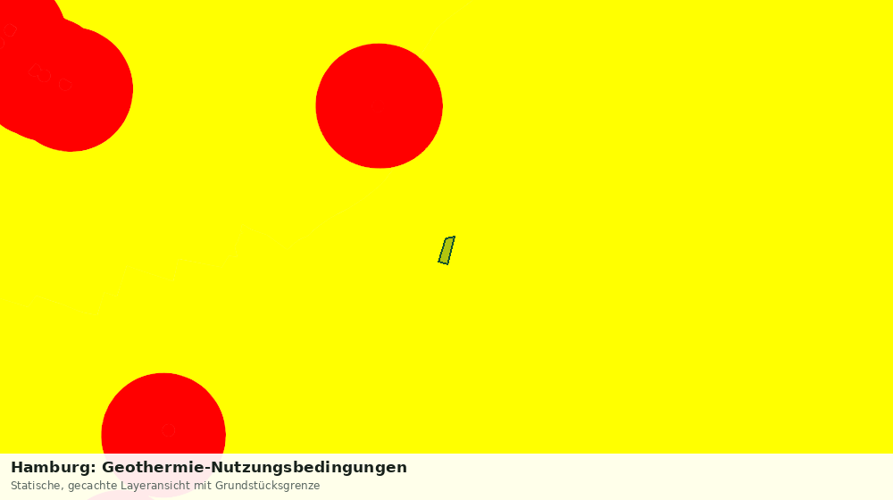 Statische Kartenansicht: Hamburg: Geothermie-Nutzungsbedingungen