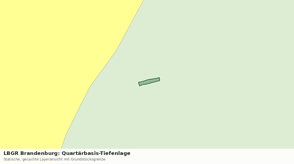 Statische Kartenansicht: LBGR Brandenburg: Quartärbasis-Tiefenlage