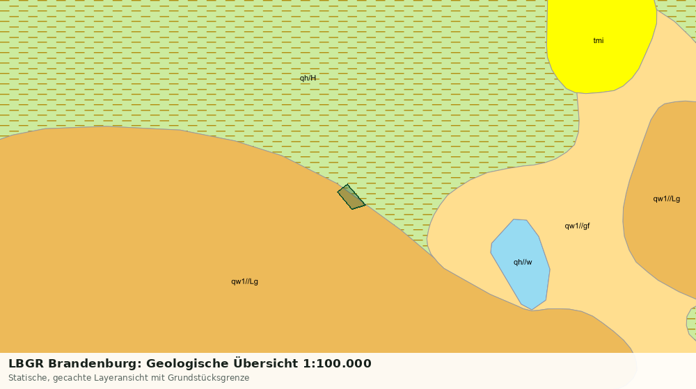 Statische Kartenansicht: LBGR Brandenburg: Geologische Übersicht 1:100.000