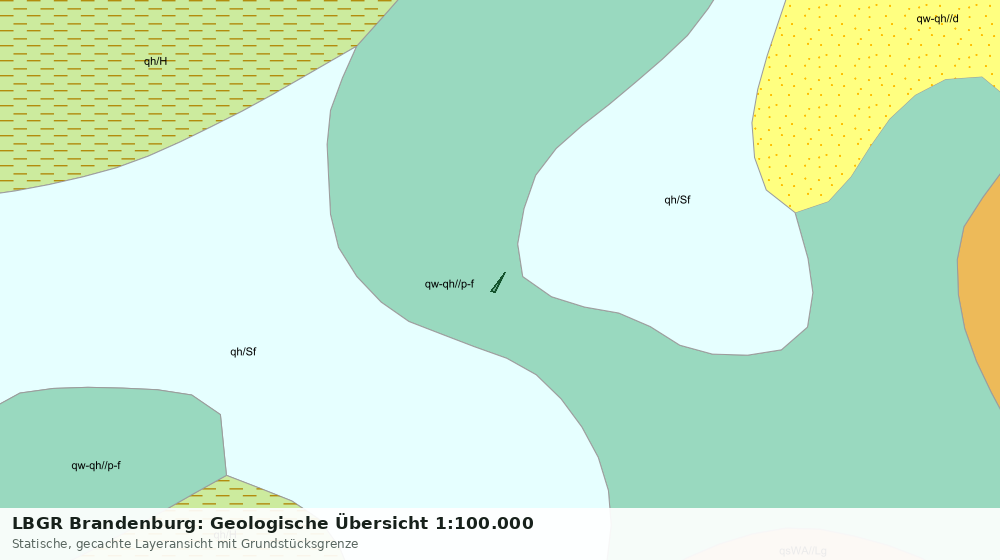 Statische Kartenansicht: LBGR Brandenburg: Geologische Übersicht 1:100.000