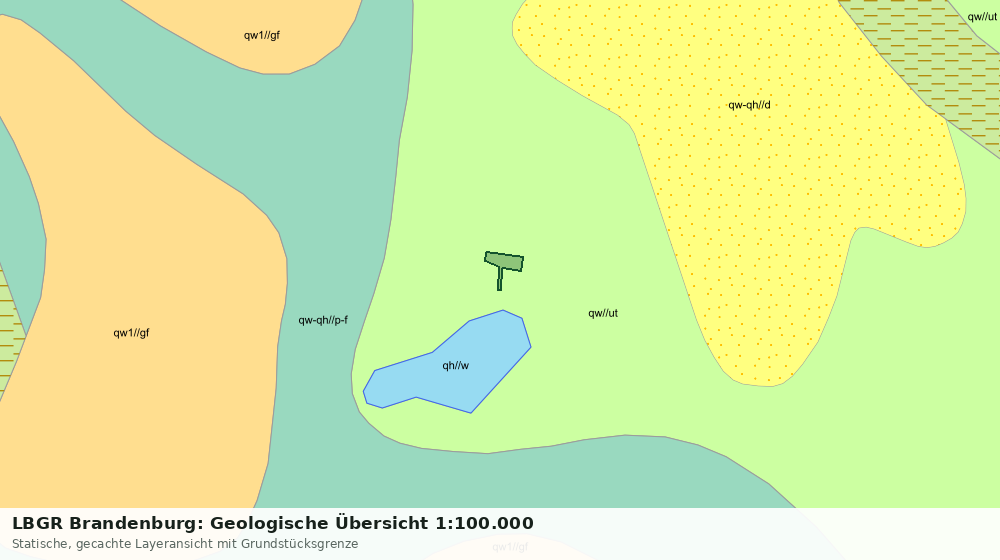 Statische Kartenansicht: LBGR Brandenburg: Geologische Übersicht 1:100.000