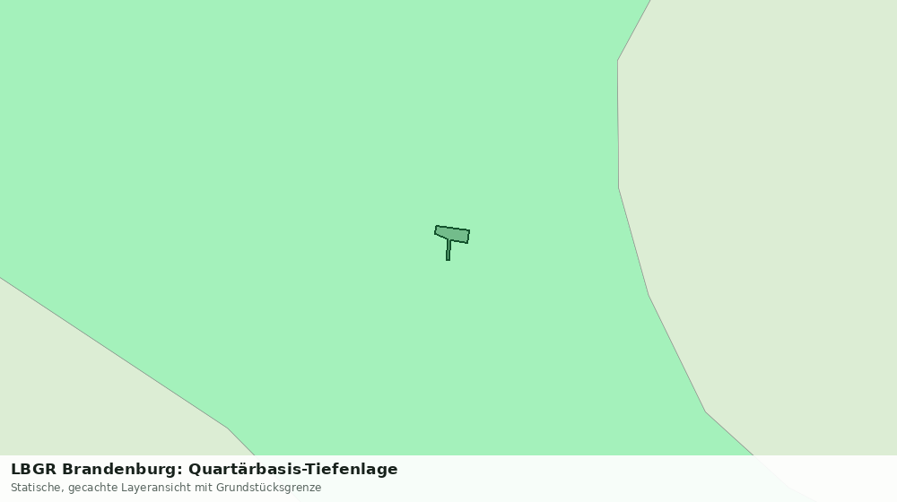 Statische Kartenansicht: LBGR Brandenburg: Quartärbasis-Tiefenlage
