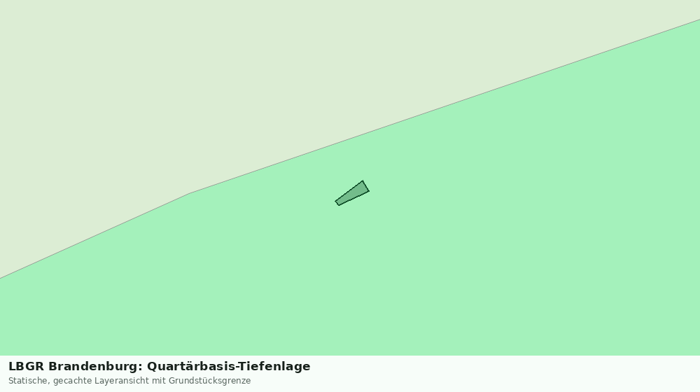 Statische Kartenansicht: LBGR Brandenburg: Quartärbasis-Tiefenlage