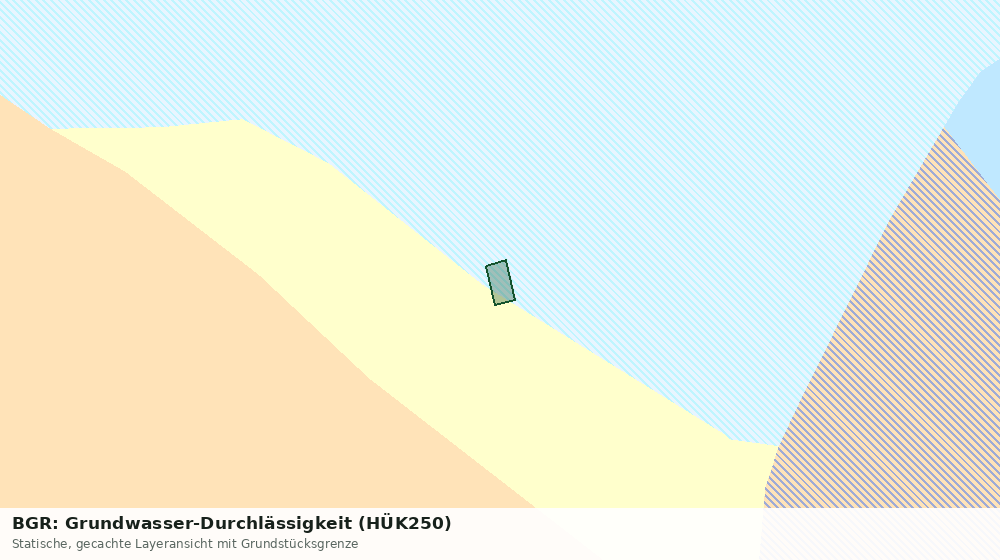 Statische Kartenansicht: BGR: Grundwasser-Durchlässigkeit (HÜK250)