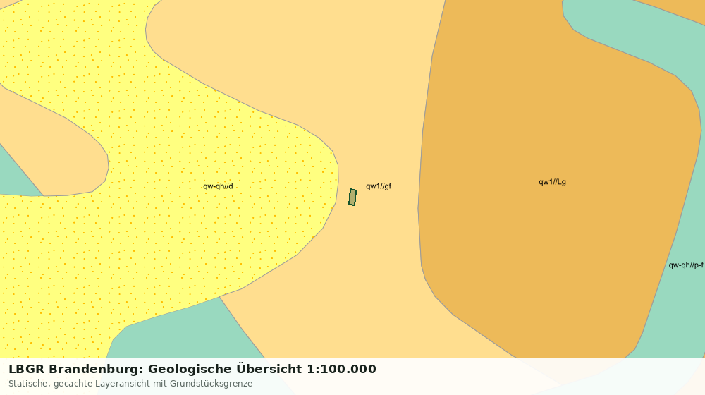 Statische Kartenansicht: LBGR Brandenburg: Geologische Übersicht 1:100.000