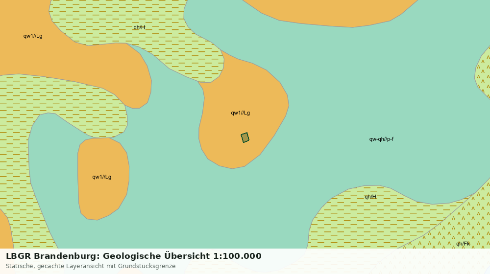 Statische Kartenansicht: LBGR Brandenburg: Geologische Übersicht 1:100.000