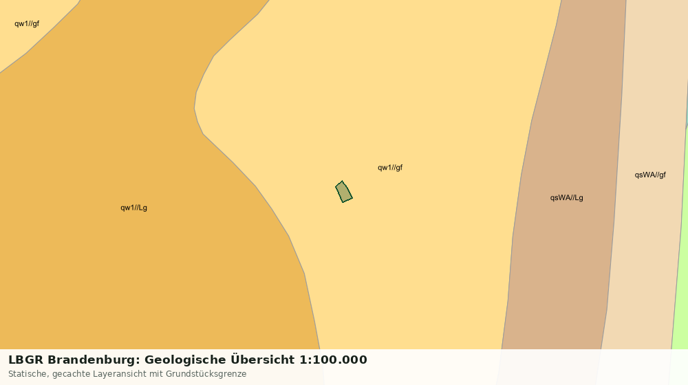 Statische Kartenansicht: LBGR Brandenburg: Geologische Übersicht 1:100.000