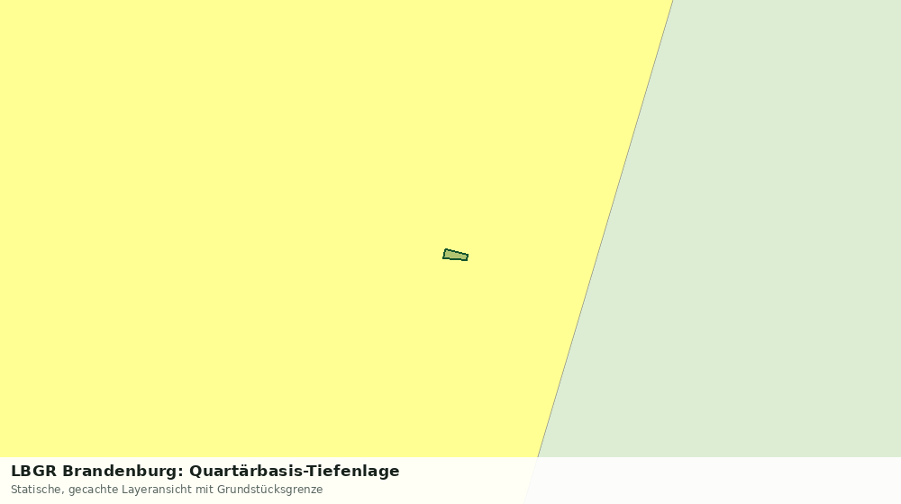 Statische Kartenansicht: LBGR Brandenburg: Quartärbasis-Tiefenlage